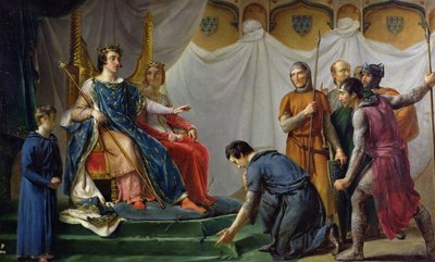St. Louis Pardoning Mauclerc by Georges Rouget
